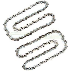 Lot de 2 cha&icirc;nes de tron&ccedil;onneuse 45 cm 1,3 mm 3/8" 62 TG compatibles avec Oregon 91PJ062X / 91PJO62X / 91P062X (perfektgarten, neuf)