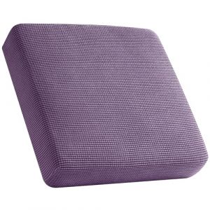SYLC Housse De Coussin De Canapé, Housse De Coussin, Housse Coussin D'assise Extensible Tartan Antidérapant, Housse De Protection pour Meubles (Violet,1 Place) (YUNDU, neuf)