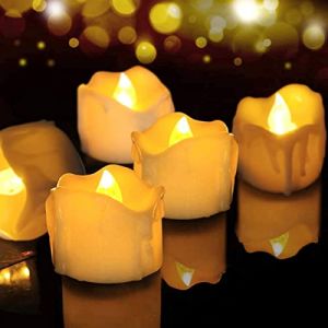 Bougie LED, Lot de 12 Bougie LED sans Flamme avec Minuteur, Bougie Led Flamme Vacillante pour Halloween, No&euml;l, P&acirc;ques, Mariage, F&ecirc;te Fausse Bougie Flamme Vacillante (Blanc Chaud) (LA SAFOR REPRI, neuf)