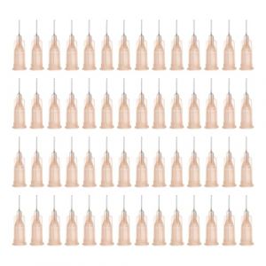 QUARKZMAN Aiguille industrielle &agrave; bout rond 26G 1/4 pouce de longueur avec connecteur &agrave; vis de verrouillage Luer,Aiguille de distribution pour pistolet &agrave; colle liquide,100 pi&egrave;ces(caf&eacute; clair) (QUARKZMAN, neuf)