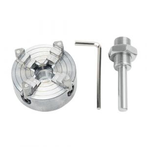 BOROCO Mandrin à 4 mâchoires Mini mandrin de tour en alliage de zinc M12 * 1 mandrin à main perceuse électrique bielle outil électrique pour Mini tour à métaux (Broco, neuf)