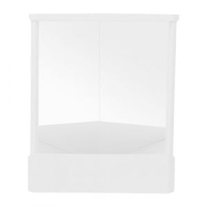 YIXANNX Miroir de maquillage portable non r&eacute;versible, base stable, finition lisse et transparente, id&eacute;al pour les voyages. Image nette et sans d&eacute;formation, blanc, 23 x 19 cm (HuiFuSiNian, neuf)