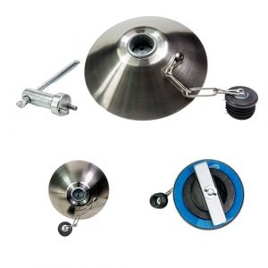 Web Truck Bouchon de r&eacute;servoir antivol Fusible de protection Verrouillage r&eacute;servoir Diesel camion 80 mm Volvo, Daf, Mercedes, MAN (WEB TRUCK, neuf)