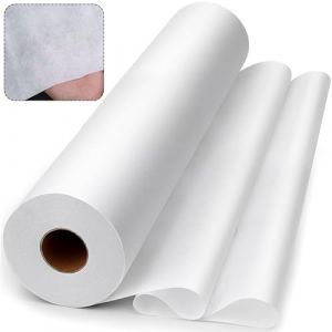 KOVSGQ Entoilage Thermocollant Couture Tissu Thermocollant ThermocollanteTissus Fer à Repasser 30 cm x 15 yards Tissus non Tissés Blanc 55g/m² pour Plis de Repassage Couture vêtements Renforcés (Travenix-US, neuf)