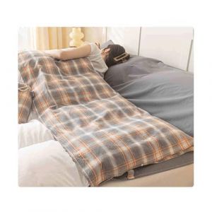 YUTZRIQP Drap de Sac de Couchage 1 2 Personnes Ultral&eacute;ger Doublure de Sac de Couchage Drap de Voyage en Coton Portable pour H&ocirc;tel Auberge Camping(Light Gray,200x210cm-78x82) (QXYWBHD, neuf)