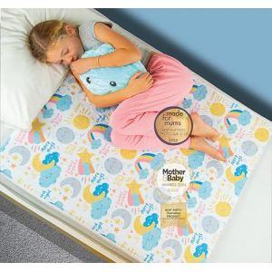Bedwetz Al&egrave;ses de lit d'apprentissage de la propret&eacute; | Prot&egrave;ge-matelas 100 % imperm&eacute;able | Draps d'&eacute;nur&eacute;sie, taille pour lits simples et tout-petits | Tapis antid&eacute;rapant avec bandes lat&eacute;rales | Marque (Magnus Creations, neuf)