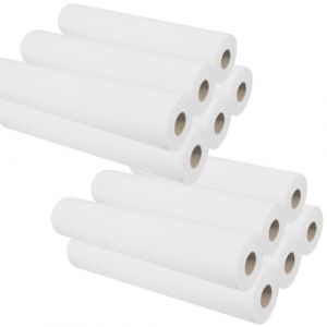 DSTOCK60 &ndash; Lot de 12 Draps d&rsquo;Examen 60 x 200 cm &ndash; grande laize et grande pr&eacute;d&eacute;coupe - R&eacute;sistants &ndash; Absorption Optimale - Drap d'examen m&eacute;dical ou papier pour table de massage jetable (DSTOCK60, neuf)