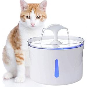 Aylina Fontaine à Eau pour Animaux domestiques, Fontaine pour Chien, Fontaine Automatique pour Chats, Fontaine en Forme de Fleur Ultra silencieuse et Saine pour Chiens et Chats, 2.5L facile a nettoyer (aylina, neuf)