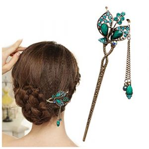 Épingle À Cheveux Feuille de papillon élégant Bobby broche épingle à cheveux en épingle à cheveux en épingle à cheveux for amis Épingle À Cheveux Mariage (钟祥市微琼维商贸有限公司, neuf)