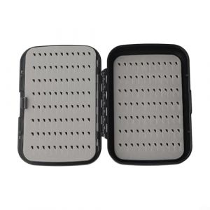 Rehoetom Bo&icirc;te &agrave; mouches double face pour p&ecirc;che &agrave; la truite et au bar, rangement d'app&acirc;ts &eacute;tanche avec insert en mousse, bo&icirc;te &agrave; leurres en plastique PE l&eacute;g&egrave;re, compatible avec les app&acirc;ts secs et (Zhitingmall, neuf)