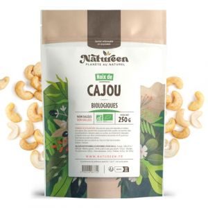 Noix de Cajou Bio 250 gr - Décortiquées - Non Salées - Non Grillées (123PLANTES, neuf)