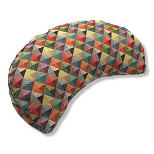 savasanas - Coussin Yoga Arlecchino, zafu, Coussin Meditation, Coussin Demi Lune, zafu Meditation, zafu Demi Lune, Coton et cosses de Sarrasin, Fait &agrave; la Main &agrave; Barcelone (savasanas, neuf)