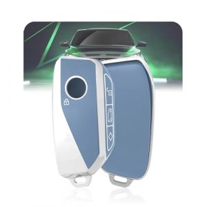 LELNOOS Coque Cl&eacute; Voiture, Silicone &Eacute;tui Cle Etui Clef Protecteur Cache Cles pour BMW S&eacute;rie 1 2 5 X1 U11 X2 U10 X3 X5 X6 X7 XM IX ix1 ix2 i4 i5 i7 F70 F40 U06 G05 G61 G70 520 218d 220i 550e M Sport (LELNOOS, neuf)