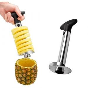 Coupe-ananas, extracteur de coupe-ananas en acier inoxydable, lame améliorée, renforcée et plus épaisse, nouveau coupe-ananas (réutilisable) (zhongshanshijinzhikemaoyiyouxiangongsi, neuf)
