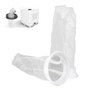 Filtre IBC en Nylon, Couvercle Filtre à Eau de Pluie, Filet de Filtration pour Réservoir d'eau, Lavable IBC Accessoires de Réservoir pour Citerne Récupérateur de Pluie Filtration de Impuretés, 2 PCS (Hoppon, neuf)