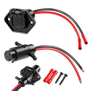 ATQYZLM Prise de moteur à la traîne professionnelle étanche 12 V-24 V, calibre 8, prise et prise pour moteur à la traîne Minn Kota, connexion rapide facile à utiliser (Zeyd Store, neuf)