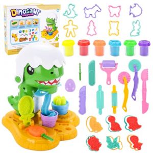 USHOP 34 Pi&egrave;ces Pate A Modeler pour Enfants,Accessoires Pate a Modeler,Moules Kit pour Argile,Outils de P&acirc;te &Agrave; Modeler,avec 6 Pots de Pate a Modeler,pour Enfants 4 5 6 7 8 Ans Cadeau de Jouet (Vert) (HADALA YYDS Kft., neuf)