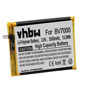 vhbw Batterie Compatible avec Blackview BV7000, BV7000 Pro Smartphone (3500mAh, 3,8V, Li-polymère) (ElectroPapa, neuf)