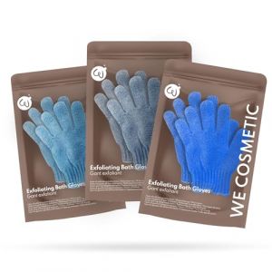 Paire De Gants Exfoliants Pour Le Corps | Gommage Et Gant De Crin | Gant De Toilette Adulte - WE COSMETIC (LOT DE 3) (Marketplace Distrib, neuf)