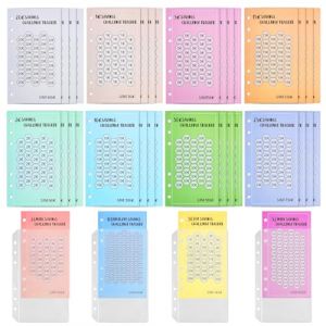 Sinofort Budget Planner Francais 48 Pièces Épargne Défis Budget ，Budget Défi de l'économie d'argent A6 Classeur - Set de défi avec 1€ | 2€ | 5€ | 10€ | 15€ | 20€ | 30€ | 26 Semaine | 52 Semaine (RUIFUKJ, neuf)