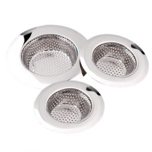 3 pièces Tamis pour four à huile Tamis en acier inoxydable, tamis de cuisine, tamis d'évier, tamis d'évier (XUX YING LTD, neuf)