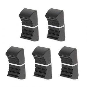 Rebower Capuchon de Fader de Mixeur de Potentiomètre, [pour Couvercle de Commutateur d'Arbre de 4X1.2mm] - Plastique/Noir/ 5 Pièces (rebower, neuf)