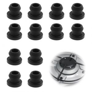 Lot de 12 passages en caoutchouc, pieds en caoutchouc antirouille, pour supports de casseroles avec tiges de 5 mm de Dometic, Smev et Thetford, accessoires pour plaque de cuisson de camping-car (ZGTX, neuf)