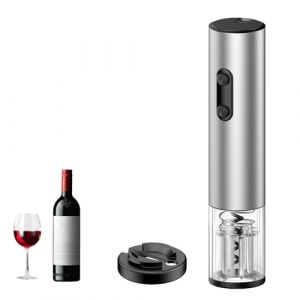 Pawfly Ouvre Bouteille Vin &Eacute;lectrique avec Coupe Capsule Ouvre Vin Automatique Piles Tire Bouchon &Eacute;lectrique Lumi&egrave;re LED pour Maison Bar F&ecirc;te Mariage (Piles Non Incluses) (Pawfly EU, neuf)