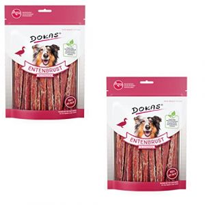 Dokas Dog Magret de canard en bandes pour chien – Lot de 2 – 2 x 250 g (FeedMyAnimal, neuf)
