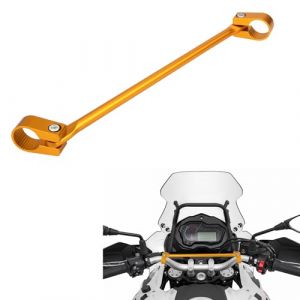 Tunejoy Barre d'equilibre Moto de 22mm Barre Transversale Guidon Moto en Aluminium Barre Renfort Moto R&eacute;glable pour Motocross Mini-moto ATV 330mm Couleur Or (HYPER SHOP SRL, neuf)