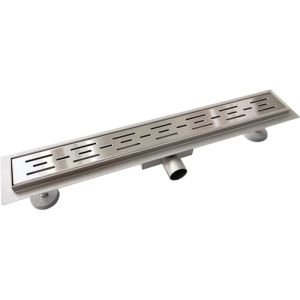 Acezanble Caniveau de Douche Italienne Acier Inoxydable 110 cm Siphon Sol D'&eacute;vacuation Le Mod&egrave;le Lin&eacute;aire Drain de Douche Rectangulaire Extra Plat Argent (XinYang Ltd., neuf)