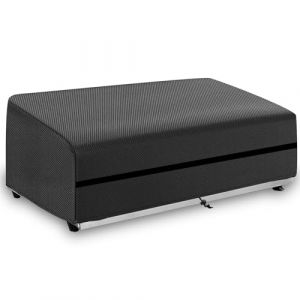 Housse Plancha Imperméables,Dimension 82x60x25cm,Housse Protection Plancha Coupe Vent,Housse Protection Plancha Camping Gaz avec Cordon et Fastening Tape,Tissu Oxford 600D (82*60*25cm,Noir) (Vergiss Nicht, neuf)