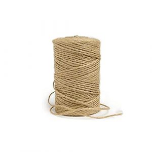 Fyuanyimas 100M Ficelle de Jute Ficelle de Jardin, Corde de Jute Naturelle,Arts Artisanat Ficelle, pour Jardinage D&eacute;coration l'emballage Cadeau Arts Cr&eacute;atifs (Clest  F&H, neuf)