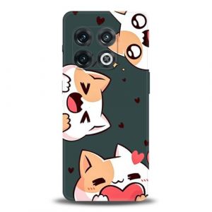 WUACYEAMING Compatible avec Coque OnePlus 10 Pro avec Protection de l'appareil Photo Coque en Silicone Liquide R&eacute;sistant aux Rayures Antid&eacute;rapant Antichoc Fine en TPU-Animaux Mignons (WUACYEAMING, neuf)