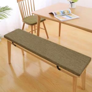 Bettschlange Coussins pour Bancs De Jardin, Coussin Salon De Jardin Exterieur, Antidérapant Coussin De Siège, Assise Coussin pour Banc De Mobilier Terrasse Canapé Extérieur,Curry léger, 90x45x5cm (Bettschlange, neuf)