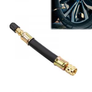 Azlanway Extension Valve Pneu en Caoutchouc Rallonge Valve Pneu Flexible de 100 mm avec Bouchons D'étanchéité, Adaptateur de Valve de Voiture pour Voiture, Moto, Vélo, Camion, Camping-Car (DOOMO life, neuf)