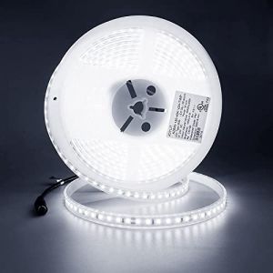 JOYLIT 24V Ruban LED 5M Exterieur 126LEDs/M 6000K Blanc Froid 10000LM, CE UL ProLED CRI 92+ 2835 SMD 18W/M Super Lumineux IP67 Étanche Bande LED Pour Maison, Commercial (Nécessite Aliment 24V 90W) (Joyled, neuf)