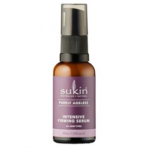 Sukin Purely Ageless Sérum raffermissant intense 30 ml raffermit et lisse la peau en douceur, avec ribose, gomme d'acacia et rhizobian et beurre de cacao, pour le visage, le cou et le décolleté, (MaBeauté, neuf)