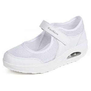 Chaussures orthopédiques pour Femmes，Mode Compensées Mary Janes pour Femme,Chaussures De Marche AntidéRapantes à Coussin d'air Femmes Minceur Chaussures LéGèRes RespirantesTaille 35-42eu (YMWL-EU, neuf)