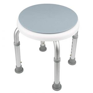 Tabouret de Douche pivotant à 360°Hauteur réglable Aide à la Douche siège de Bain antidérapant en Aluminium pour Personnes âgées, Femmes Enceintes (Hechheu, neuf)