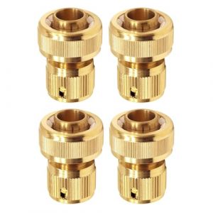 Wzzy Gurden Lot de 4 raccords de Tuyau en Laiton 19 mm (3/4") : Adaptateur pour robinets raccords de Tuyau, pour raccorder des Outils de Jardin, tuyaux raccords de Tuyau (wenzhouzhiyuan, neuf)