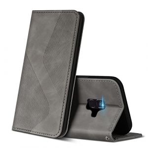 ZONNAVI Coque pour Samsung Galaxy A8 2018, Premium &Eacute;tui Housse en Cuir de Protection avec [Emplacements Cartes] [Magnetique], Clapet Folio Portefeuille pour Samsung A8 2018 (Gris) (ZONNAVI, neuf)