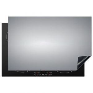 KitchenYeah© Protection Plaque Cuisson Deco Cuisine Cache Induction 81x52 cm Protège Pour Cuisiniere Protection Argent - Gris - Métal - Foncé - 81x52 cm (KitchenYeah, neuf)