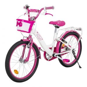 Actionbikes Motors Vélo Enfant Daisy 20 Pouces | Vélo pour Filles - 6 à 9 Ans - Freins V-Brake - Protège-chaîne - Pneus gonflables - Vélo pour Enfant 20 Pouces (Miweba GmbH, neuf)