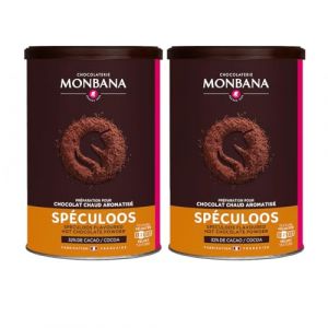 Chocolat Monbana en poudre arôme Spéculoos - 2 x 250g (HOP CAFE, neuf)