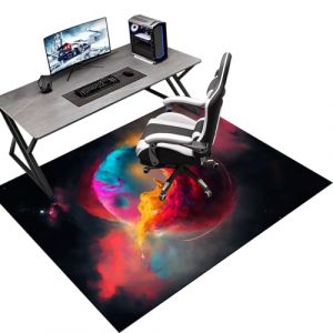 120 x 140 cm Tapis de Protection du Sol pour Chaise de Bureau, Tapis Gaming Sol, Tapis de Protection du Sol pour sols durs, Tapis de Sol bureau pour Chaise de Bureau stratifi&eacute;e, Bureau et Chambre (Tkuhknag, neuf)