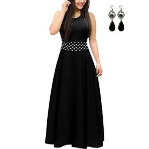 UUAISSO Femmes Robe De Plage Longue Decontract&eacute;e Tunique Manche Courte &Eacute;T&eacute; Boho Maxi Grande Taille K-Noir 2-sans Manche 5XL (XXIE, neuf)