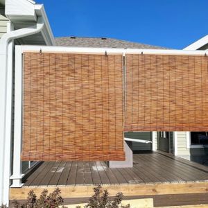 AJTXCSFOQL Store Bateau en Bambou 280 120 240 160 180 260 200 220 Longueur, Protection Solaire Rideaux &agrave; enroulement lat&eacute;ral, Montage Facile, Marron Store v&eacute;nitien pour fen&ecirc;tres Portes(60 x 120 cm) (ZSSTYJR, neuf)