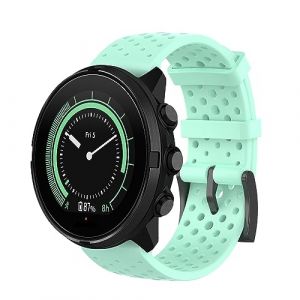 Gheper Bracelet en silicone souple dichromatique compatible avec Suunto 9 Baro/Suunto 7/Suunto 9/Suunto D5/Suunto Spartan Sport Wrist HR Bracelet de rechange pour montre intelligente (Gheper-FR, neuf)