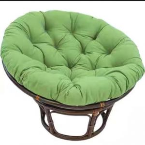Coussin pour fauteuil papasan, coussin pour fauteuil suspendu, coussins ronds imperm&eacute;ables, coussin de chaise pour ext&eacute;rieur, coussin de si&egrave;ge pour chaise de jardin, vert, 50 cm (Gluhbirnen, neuf)